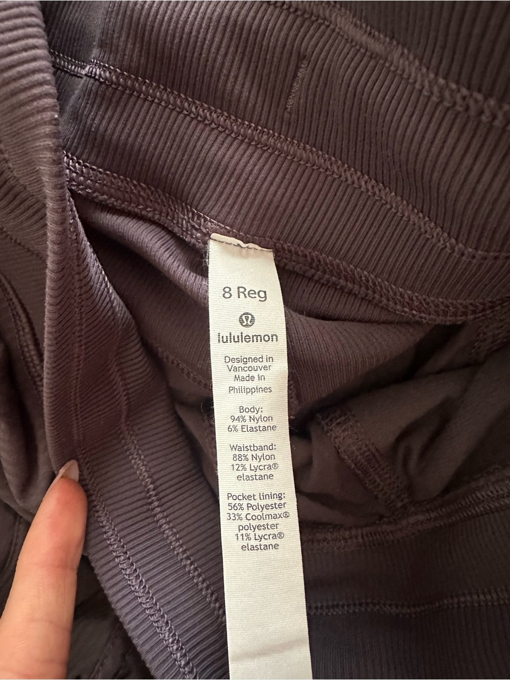 Lululemon Dance Studio Mid-Rise Pant Dark Charcoal Gray Womens size 8 - Picture 7 of 9